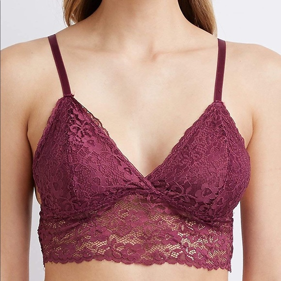 ♥️Body Frosting♥️ | Longline Lace Bralette - Berry - Picture 12 of 13